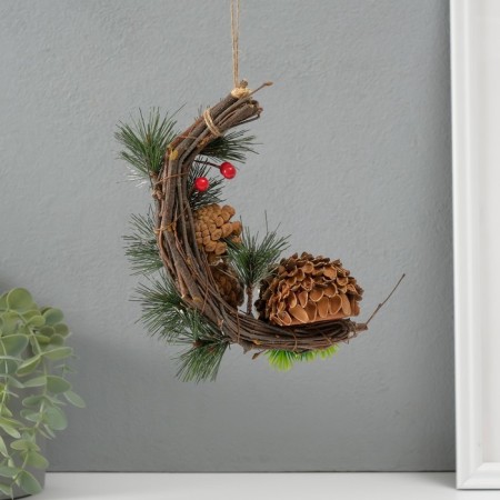 Souvenir Suspension "Hedgehog with cones" 8.5x15x16 cm-3