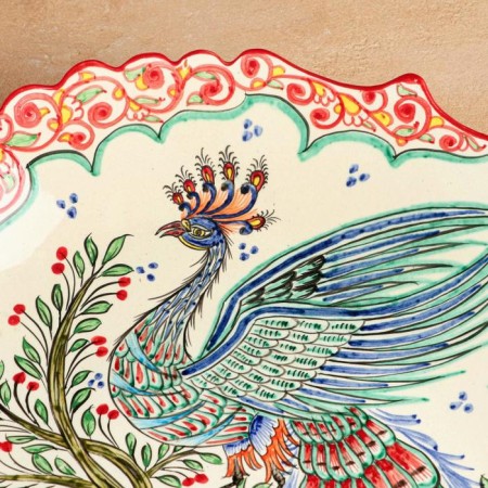 Largan Rishtan ceramics "Bird Bird", 41 cm, corrugated-2