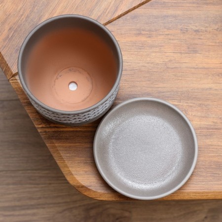 Flower Pot "Hokkaido" Gray Book No. 2 1.73 l-3