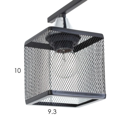 Caus "Cube" 4x60W E27 Black 38.5x38.5x27cm-5