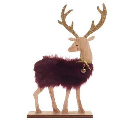 New Year's decor with backlight "Deer" 17 × 5 × 24 cm, purple-5