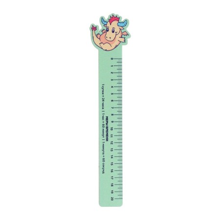 Ruler "yellow dragon" 28x5.5 cm
