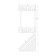 Corner-arc 2-tier sheet 20 cm chrome artwelle