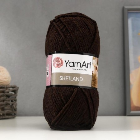 Gingerbread "Shetland" 30% wool Verdin, 70% acrylic 220m/100g (519 Gork.Chocolate)