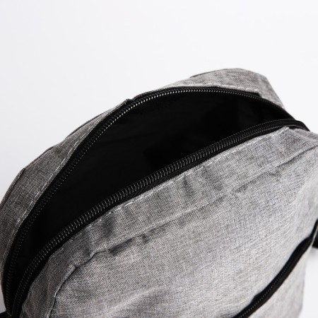 A backpack with a zipper, with USB, 4 outer pockets, bag, pencil case, color gray color-12