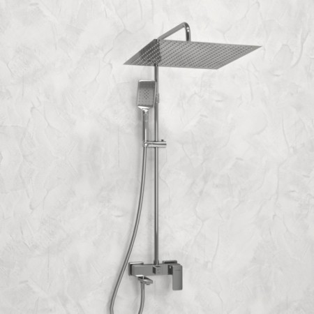 The shower system wasserkraft a177.119.126.087.ch, tropical shower, shower, chrome-1