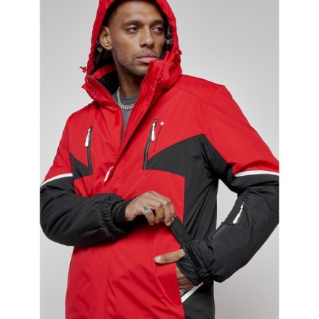 Male ski suit, size 56, red color-11
