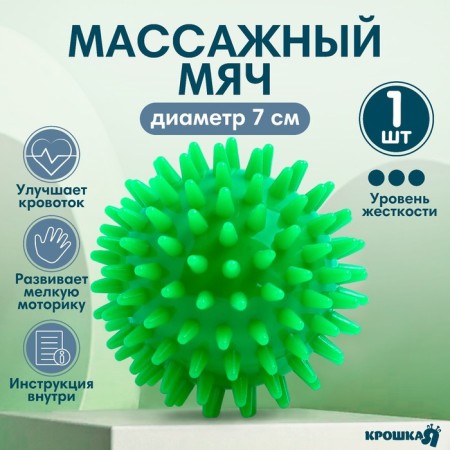 Massage ball Ø7 cm., Green color, crush me