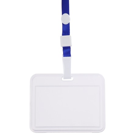 Horizontal badge 85 x 54 mm, erichkrause book, transparent case, textile tape, mix color-1