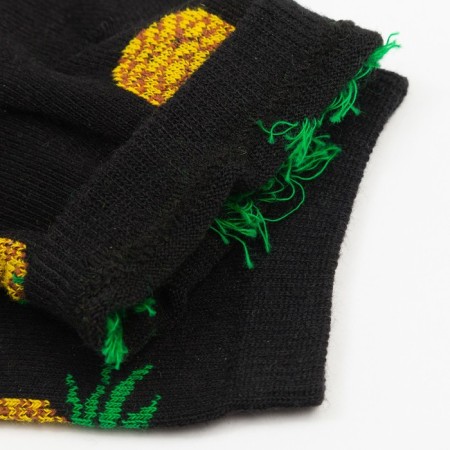 Women's socks "pineapp", black color, size 23-25-3