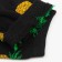 Women's socks "pineapp", black color, size 23-25