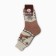 Women's socks, brown color/deer, size 23