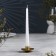 Lotus 2h candlestick for one candle, 7.5x2.5 cm, gold