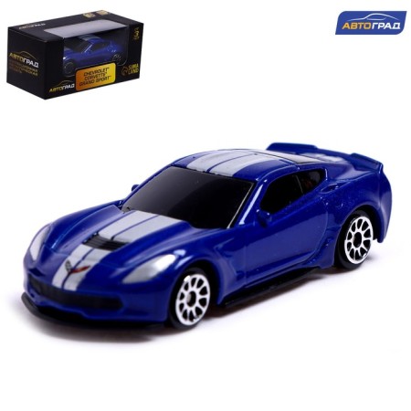 Metal machine Chevrolet Corvette Grand Sport, 1:64, Blue color