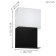 Bra Galdakao, 1x5.4W Led, 3000k, 410lm, black color