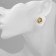 Emall earrings "abstraction" rhombus, white color in gold