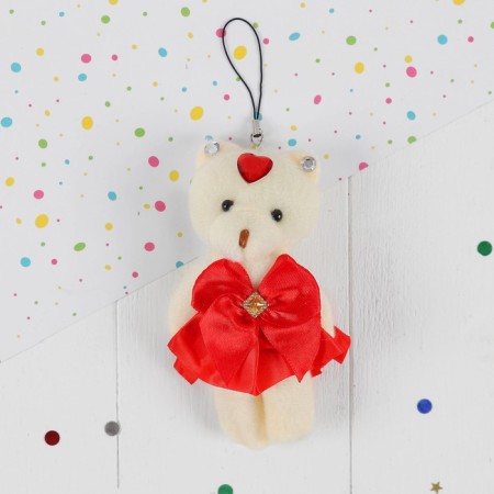 Suspension "Bear in a skirt with a bow", color mix