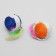 Sisali ball with feathers "Loretta", 6.5 cm, mix of flowers