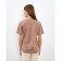 T-shirt female plain Minaku Regular Fit: brown color, river 54