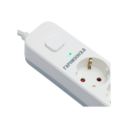 Сетевой фильтр Гарнизон 2.0 Мультипорт EPS-4-U3-W-2, 4 р, 10А, 3xUSB, 2м, ур.защиты 2+, белы 1034186-9