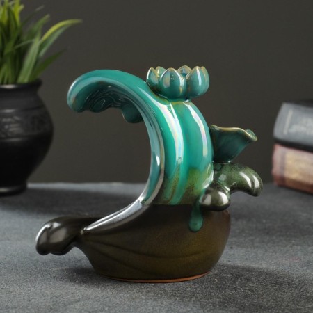 A set of incense on the stand "Wave" 14x13x10cm-5