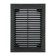 Ventilation grate "Vento" 1520VR, 150x200 mm, with a grid, detachable, graphite