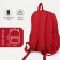 Lightning backpack, Fulldorn, external pocket, red color