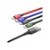 Baseus cable, 4 in 1, Microusb/2 Lightning/Type-C, 3.5 A, 1.2 m, black
