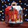Gift box "New Year's windows", flashlight 13 x13 x17 cm