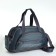 Sports bag with a lightning with an increase, 4 outer pockets, a long belt, the color is gray