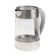 Electric Deerama DEM-SH50W, glass, 1.7 l, 2200 watts, adjustment t °, silver