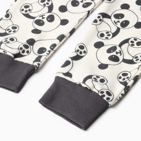 Pajama nursery, milk/gray color, height 98-104 cm-4