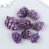 Decor for creativity "Pine violet bump" size 2-4 cm