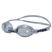 ATEMI N7105 swimming glasses, silicone, silver color