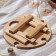 Table - a tray for wine with a menage and folding legs ADELICA, 3 persons, d = 32 × 2.8 cm, birch