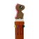 Handle Automatic Ball 10 color, "dinosaur", brown color, in the package