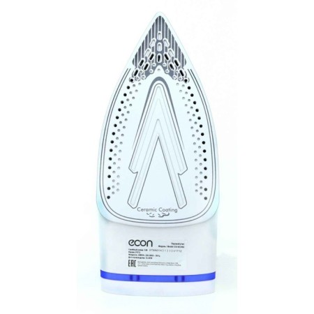 Iron ECON ECO-BI2402, 2400W, ceramic sole, 40 g/min, 220 ml, white-blue color-4