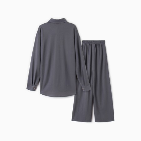 Female set (shirt, trousers) minku: Home Collection Graphite Color, Rr. 54-6