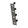 Connector I-shaped FLUM (2 pcs. In the kit), black color