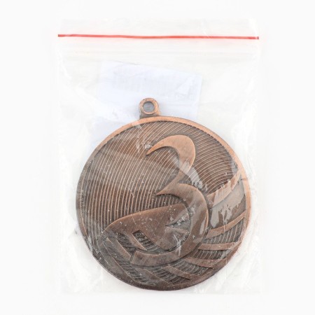 Prize medal 001 diam 5cm. 3rd place. The color of bronze. Without a tape-5