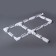Direct connector for a three -phase busbar Elektrostandard, 165x32x33 mm, white color