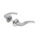 Door handle df 26, square 150, chrome color, matte chrome
