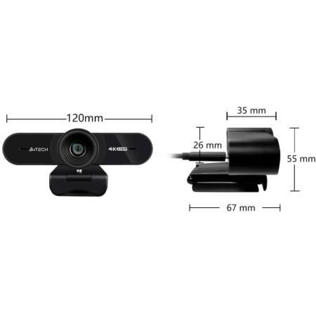 Camera Web A4Tech PK-1000ha Black 8MPIX (3840x2160) USB3.0 with a microphone-5