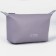 Cosmetic bag with a zipper, with a lining, the color is gray