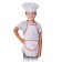 Carnival costume "Wittty", apron, cap, river 32-36, height 122-134 cm