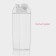 A jug for Dailyan drinks, 500 ml, 6.2 × 20.5 cm, polystyrene, transparent color