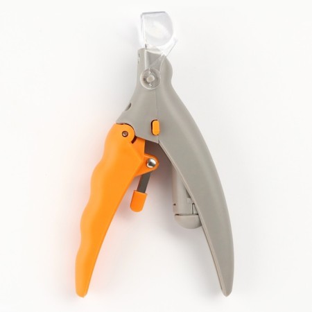 Animal claws, with LED flashlight and a claw container, batteries, gray-yellow-3