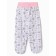 Baby hallets "Bunny", white/pink color, height 62