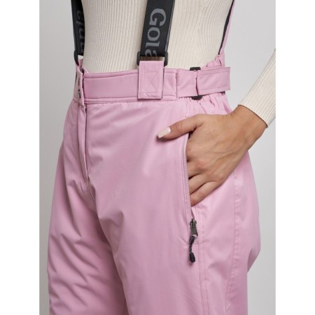 Semi -combinezone ski insulated female winter, size 48, pink color-11
