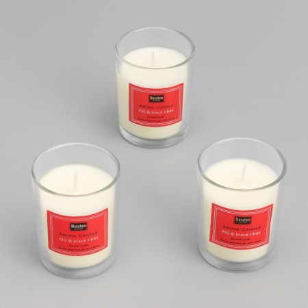 A set of fragrance candles "Aroma Candle", figs and black currants, 3 pcs-4